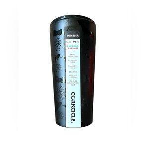 NWT Corkcicle Halloween Bat & Spiderweb Tumbler